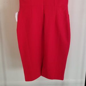 Red Midi Bodycon Dress